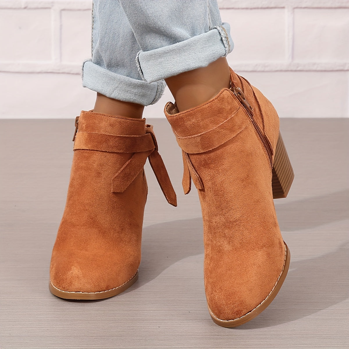 Léa | Chic Ankle Boots with Sturdy Heel