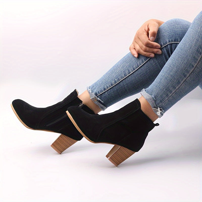 Maryline™ – Durable Ankle Boots with Stable Heels for All-Day Comfort